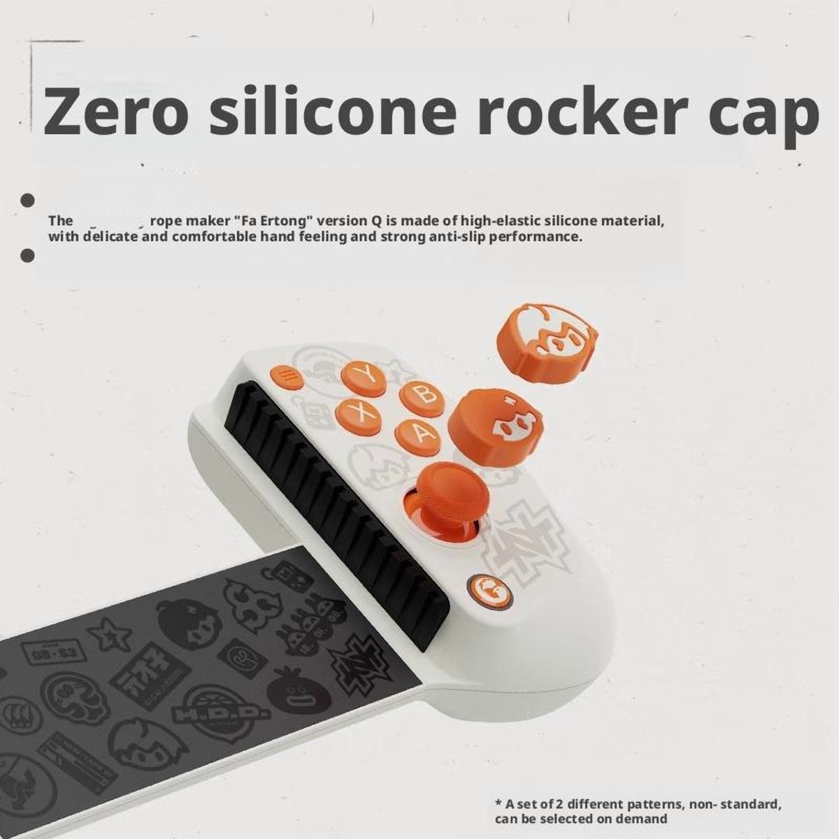 Oranje AC21 thumbstick dop op GameSir X5 controller