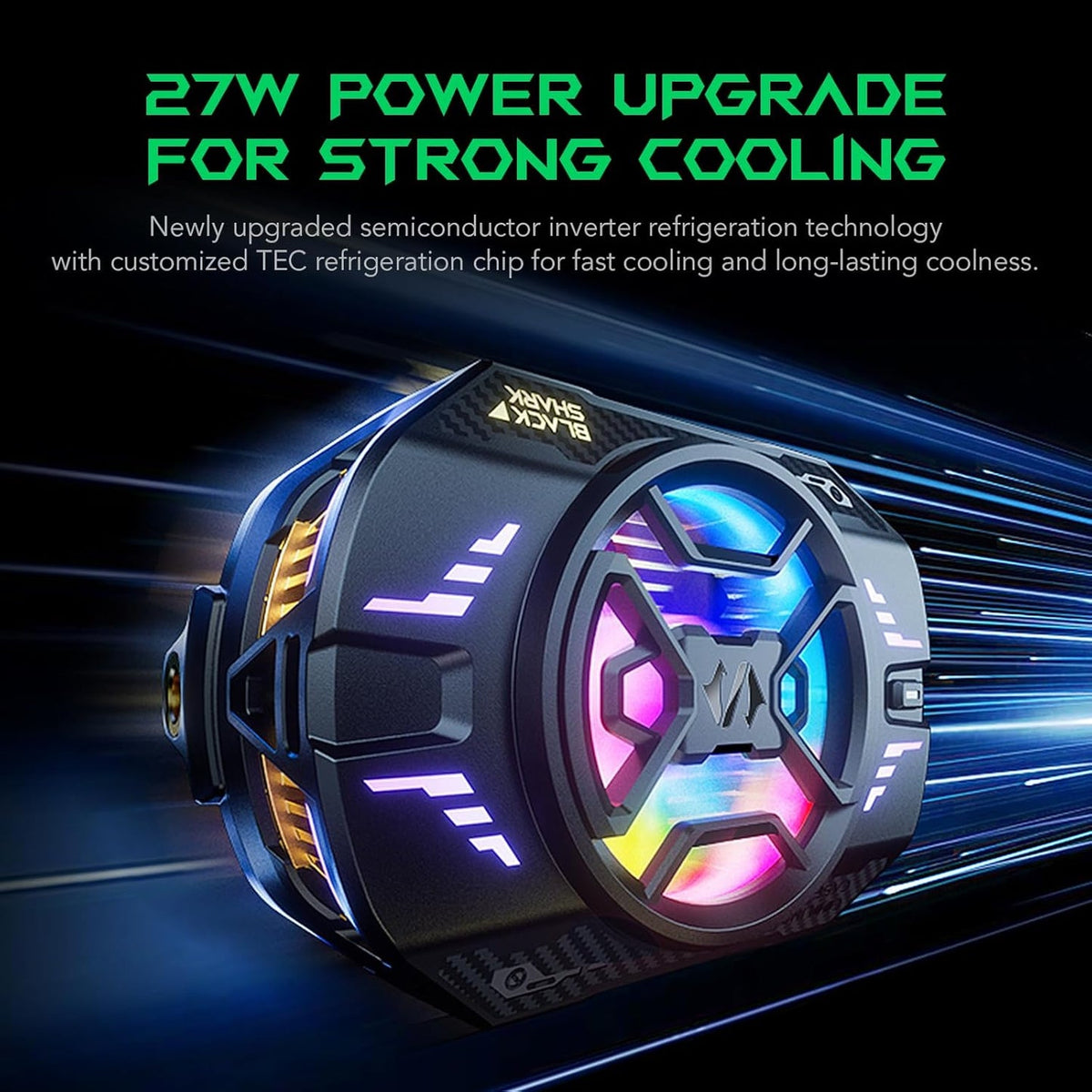 Black Shark FunCooler 4 Pro klemmodel, productbeeld 3