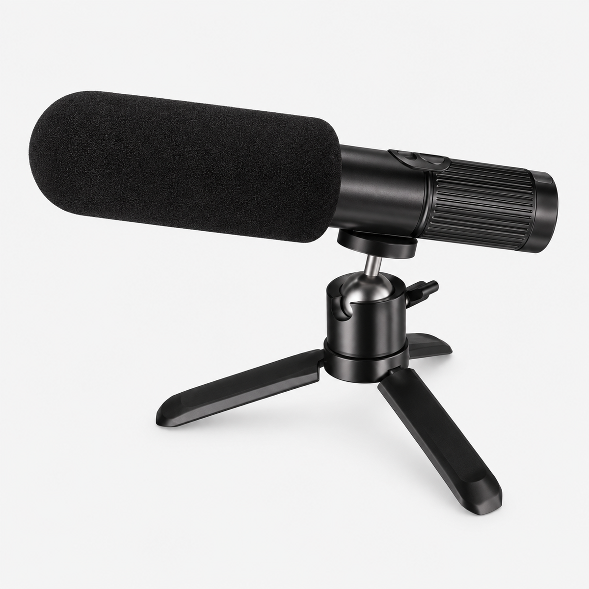Zwarte S93 microfoon op tafelstatief