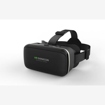 VR Shinecon G04 zwart – vooraanzicht met hoofdbanden