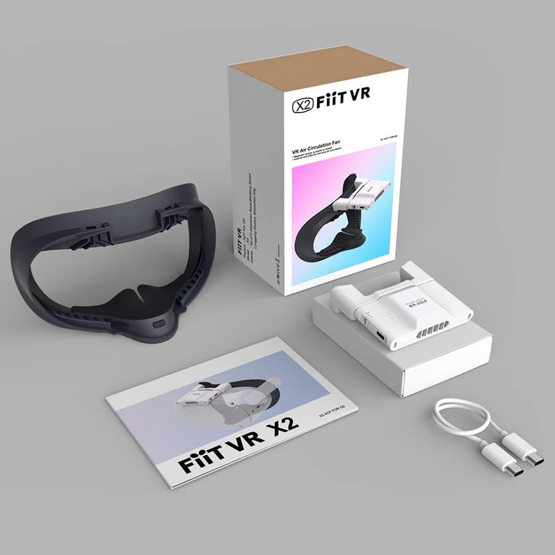 FIIT VR X2 ACF gezichtsinterface voor Quest 2, set en verpakking