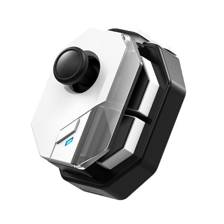 MEMO MB02 mobiele gamecontroller wit met zwart, vooraanzicht