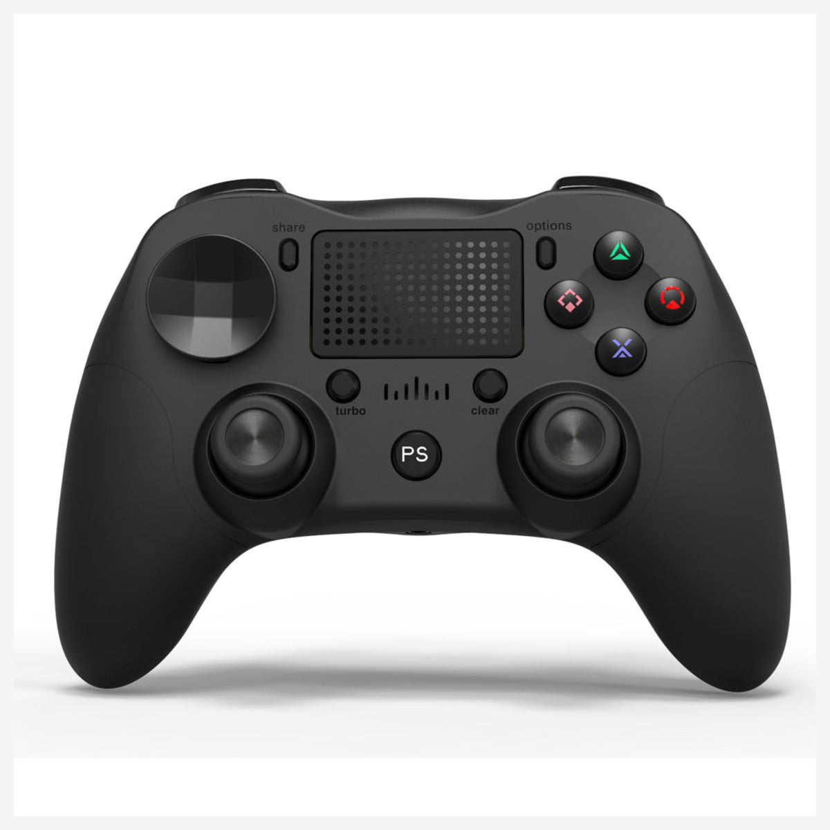MINGPIN P912 draadloze gamecontroller zwart, vooraanzicht