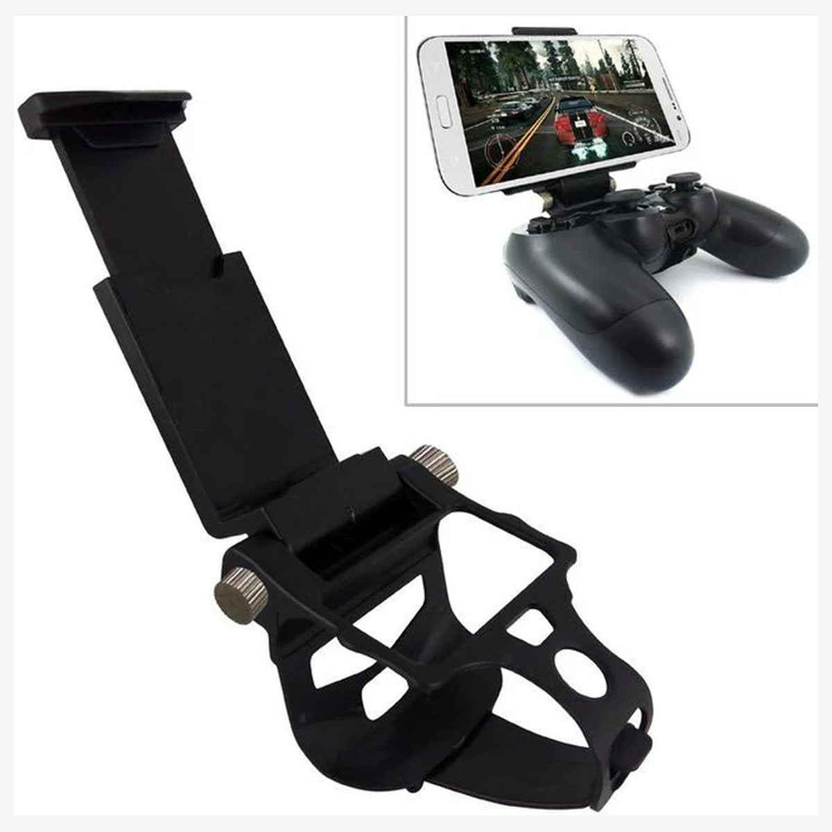 MB-822 PS4-controllerhouder schuin aanzicht