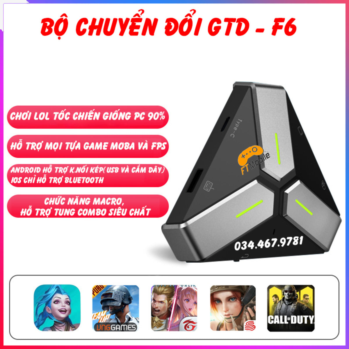 F6 gameconverter overzicht