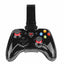Newgame M200 zwarte gamecontroller, telefoonhouder uitgeklapt