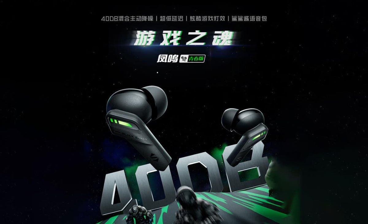 Black Shark Fengming Youth Edition oordopjes zwart – productaanzicht 2