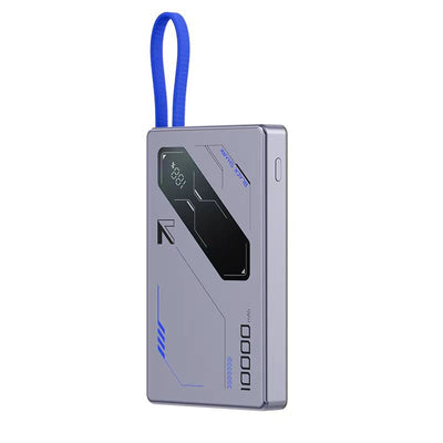 Black Shark Blade 2 powerbank met kabel 10000 mAh grijs – productfoto leverancier