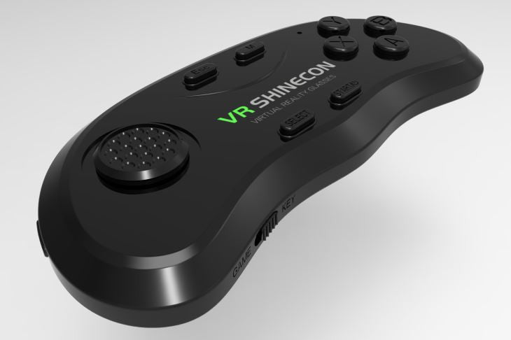 VR Shinecon B01 zwart, voor-, zij- en achterzijde