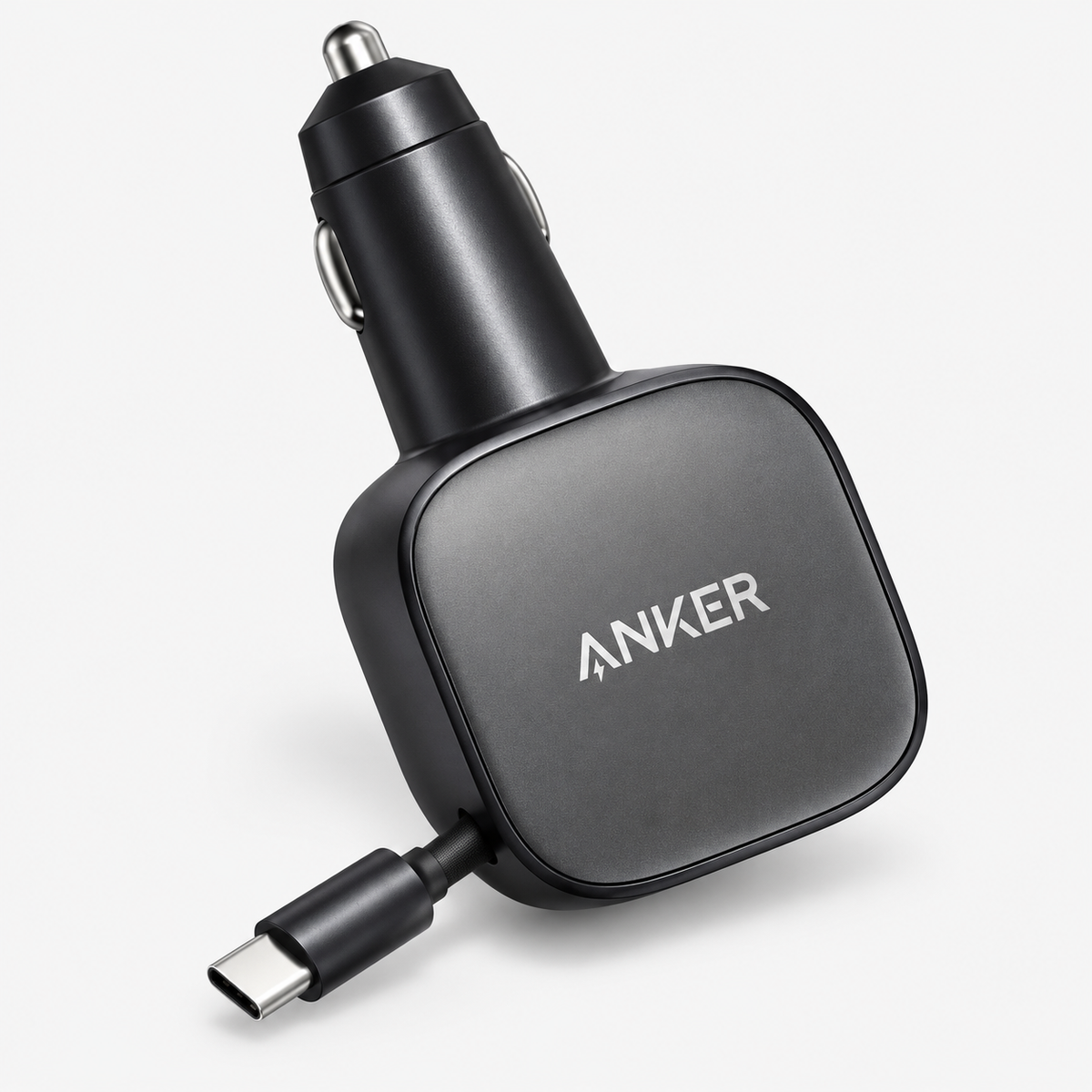 Anker Nano Autolader met Uittrekbare USB-C Kabel | 75W