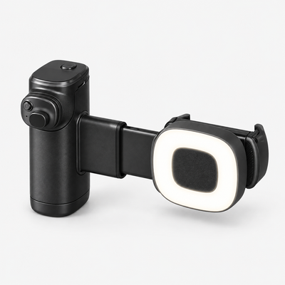 BBC-15 cameragreep zwart met lamp