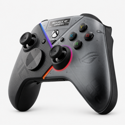 ASUS ROG Raikiri Pro controller zwart grijs voorkant