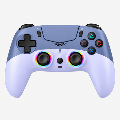 Tweekleurige gamecontroller blauwgrijs – voorkant