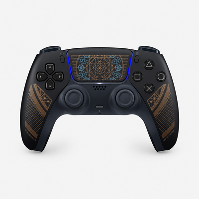 Controller voor PS5 Zwart met goudkleurige print