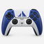 Controller voor PS5 Wit met blauwe print