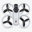 Z4 drone van boven, met vier beschermringen en propellers.