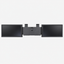 Dubbele 14-inch laptopmonitor zwart