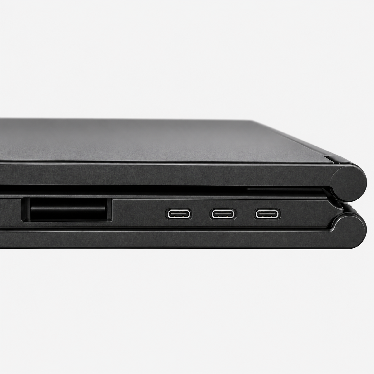 Dubbele 14-inch laptopmonitor zwart