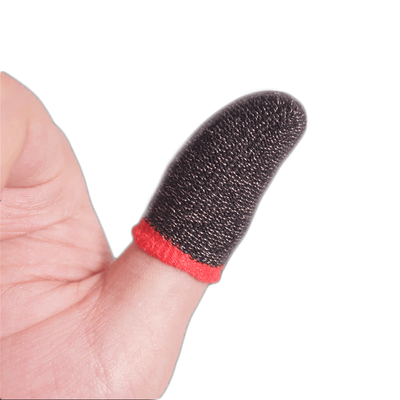 Twee GameSir Talons vingerhoesjes, zwart met rode rand