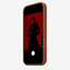Merkloos geweven hoesje voor iPhone 17 Pro Max Siennabruin zonder logo – vooraanzicht schuin