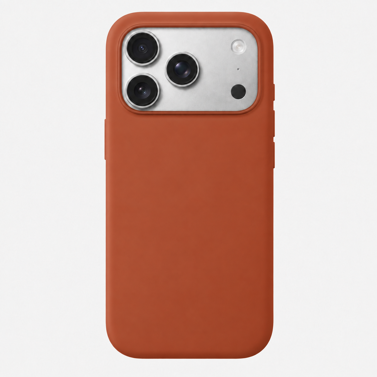 Siliconen MagSafe hoesje geschikt voor iPhone 17 Pro in Terracotta