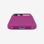 Siliconenhoesje voor iPhone 18 Pro in Magenta, onderaanzicht, zonder logo op lichtgrijze achtergrond