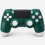 Merkloze PS4-controller Groen/wit (Alpine Green) – vooraanzicht (kleurillustratie)