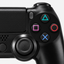 Merkloze PS4-controller Zwart (Jet Black) – detail actieknoppen (kleurillustratie)
