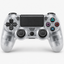Merkloze PS4-controller Transparant (Crystal) – vooraanzicht (kleurillustratie)