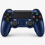 Merkloze PS4-controller Donkerblauw (Midnight Blue) – vooraanzicht (kleurillustratie)