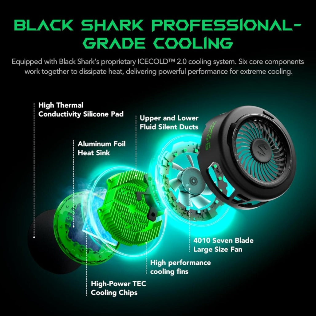 Black Shark MagCooler 6 zwart, productaanzicht 2